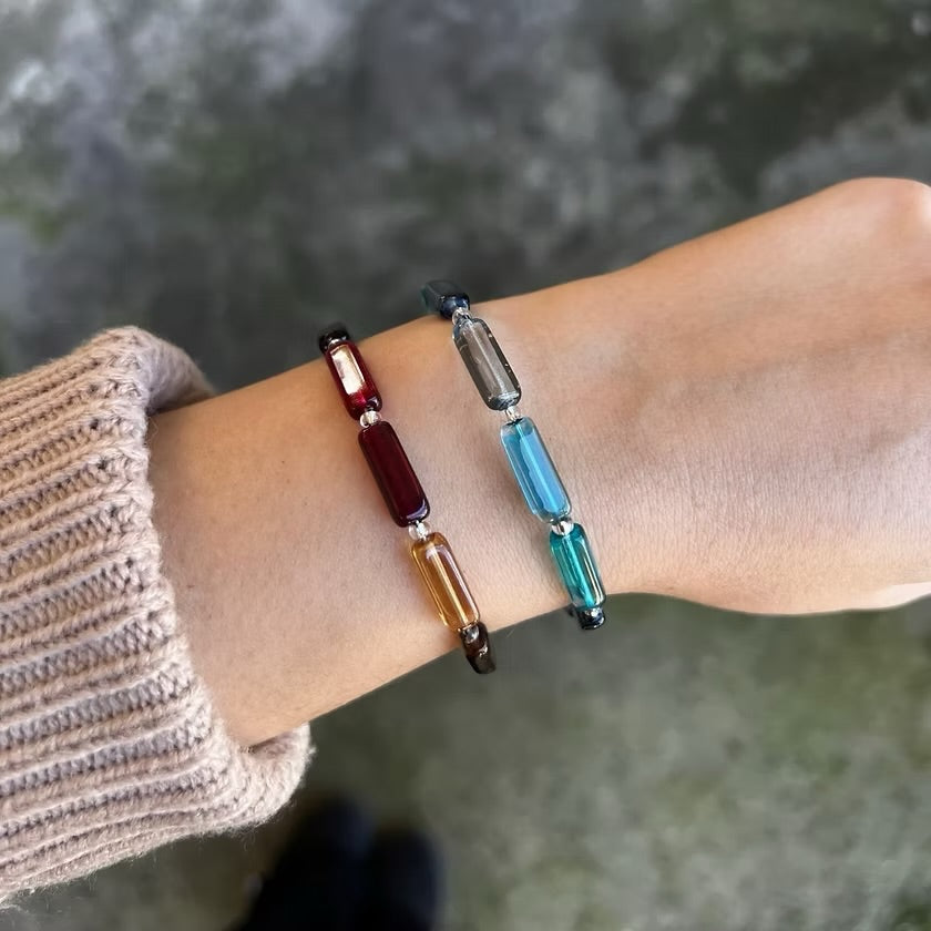 Elements bracelets in two colours