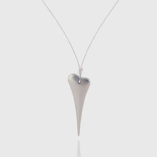 Elongated heart necklace 