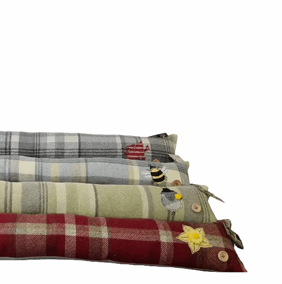 Embroidered draught excluders