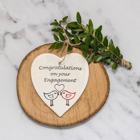 Engagement - Congratulations - Handmade ceramic heart