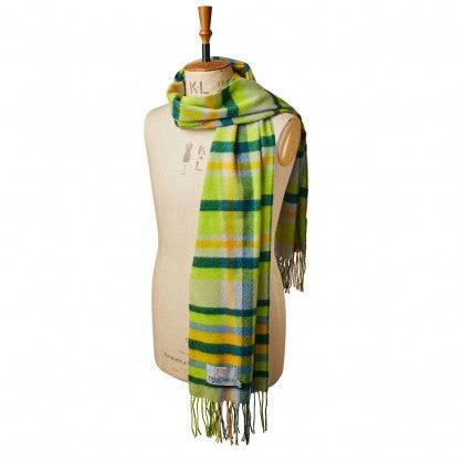Extra wide citrus lambswool scarf - Gifts of Wales
