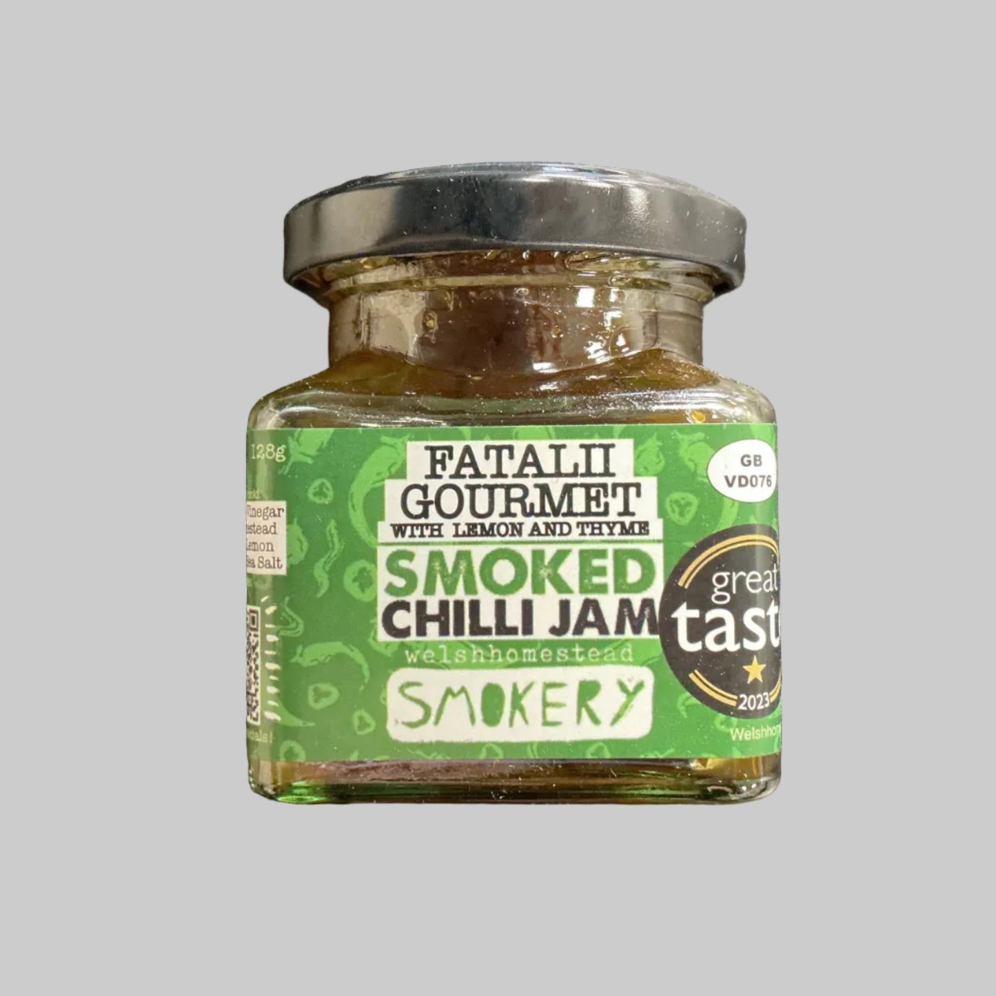 Fatalii gourmet with lemon and thyme - smoked chilli jam 