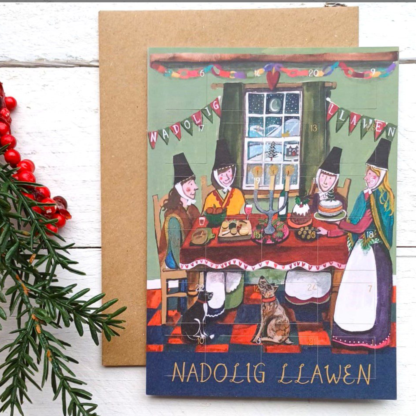 Feast Nadolig advent card 