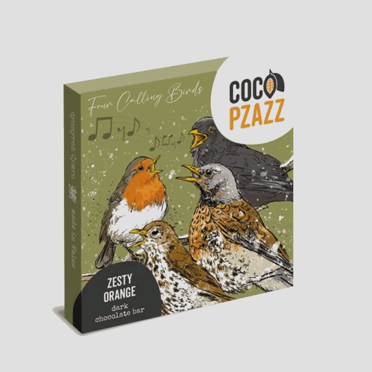 Four calling birds zesty orange chocolate
