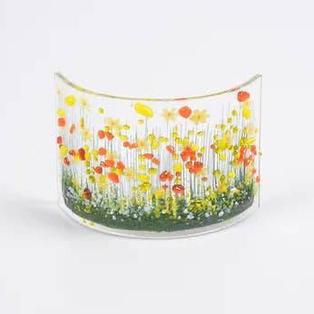 Fused Glass - Daffodil Curve|Gifts of Wales