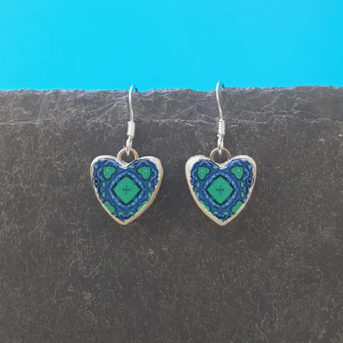 Geo ceramic earrings