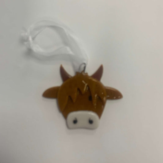 Glass highland cow