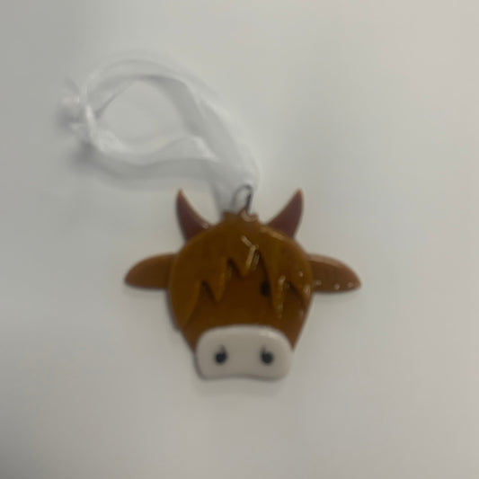 Glass highland cow