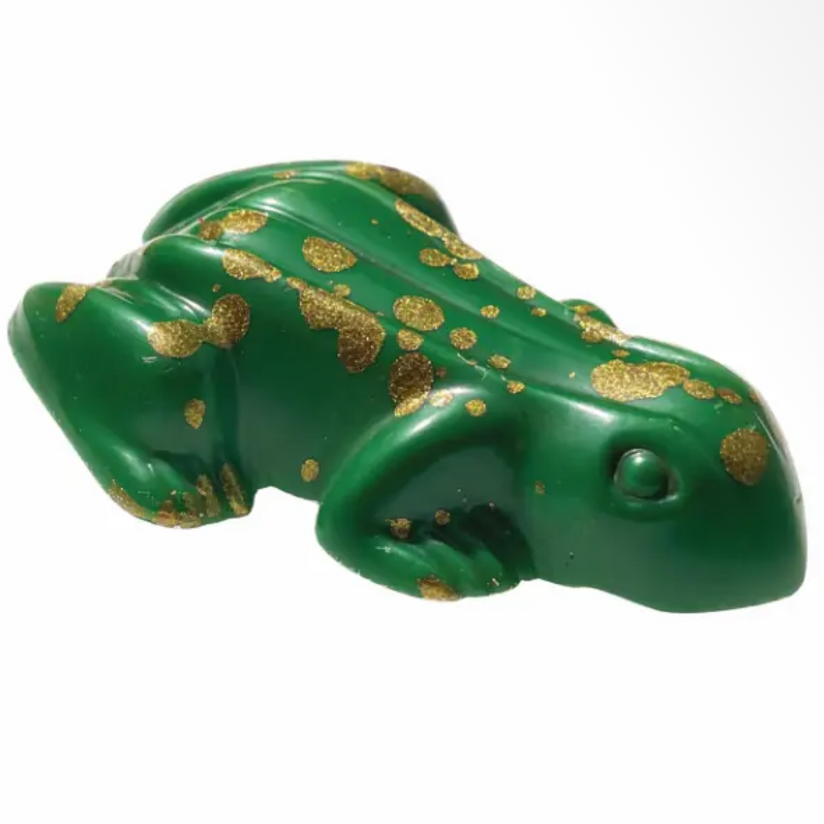 Green and gold milk Chocolate frog 