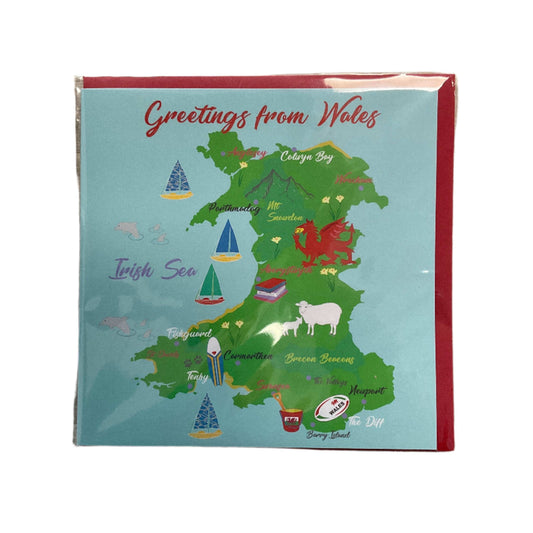 Greetings from Wales Card