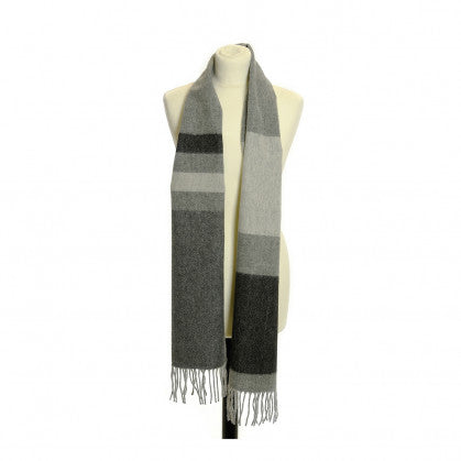 Grey and black scarf |Gifts of Wales 