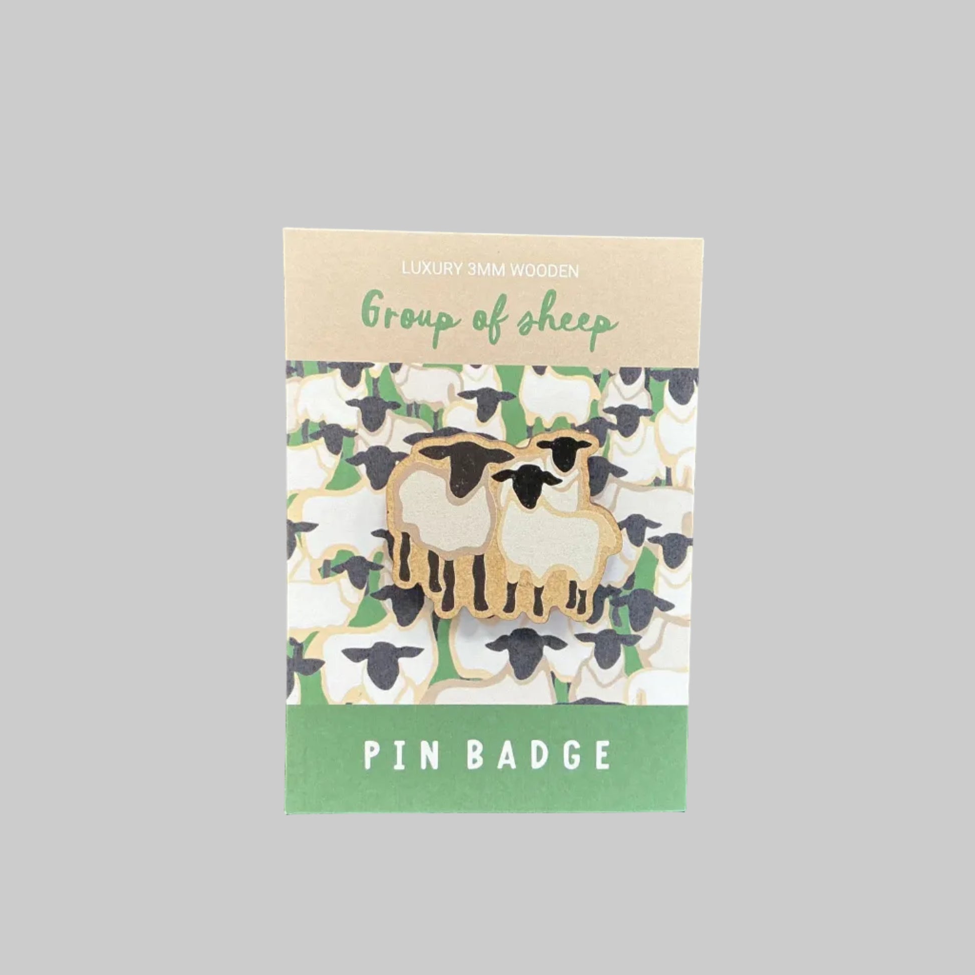 Group of sheep pin badge