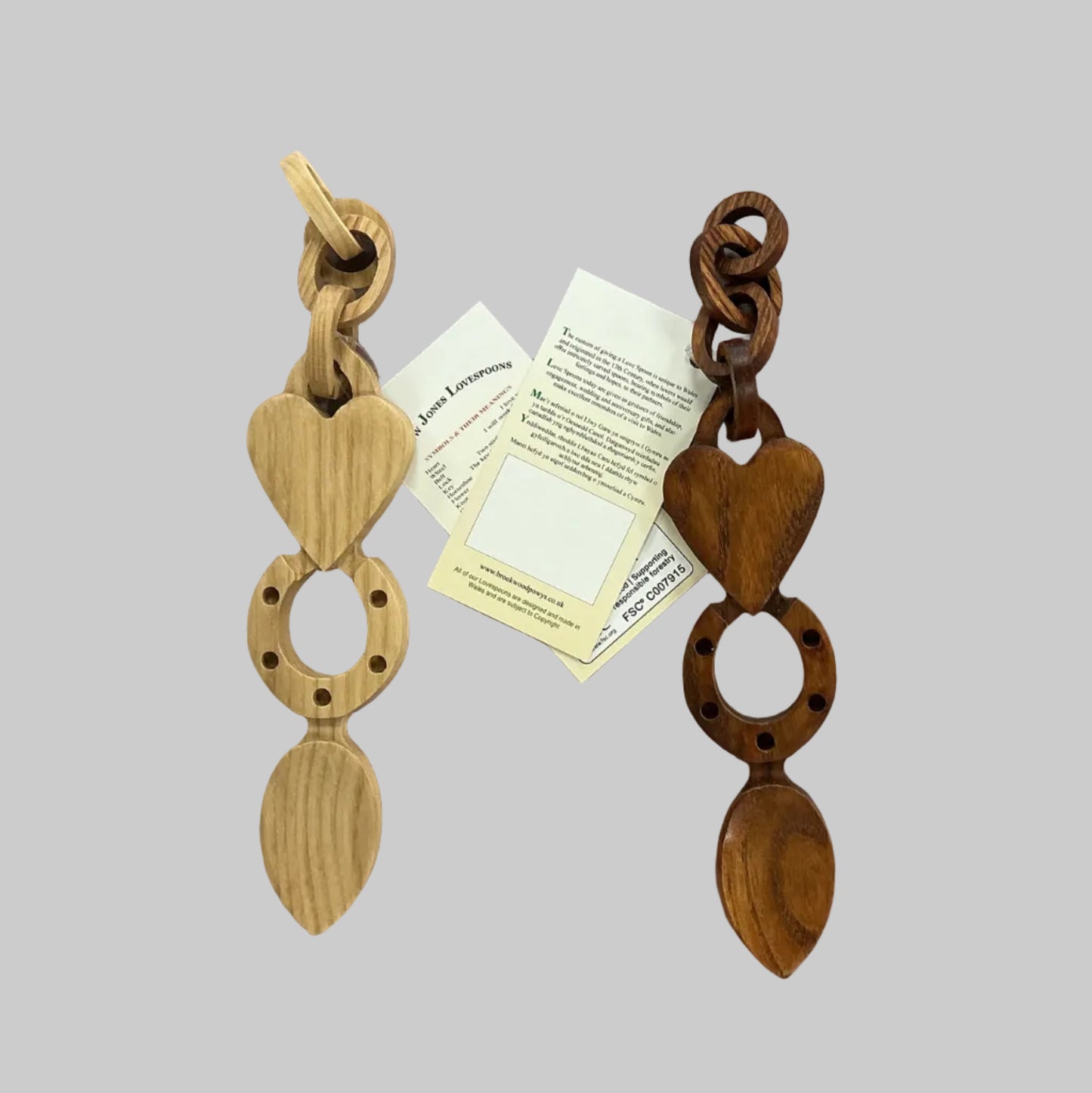 Heart and horseshoe lovespoon With links