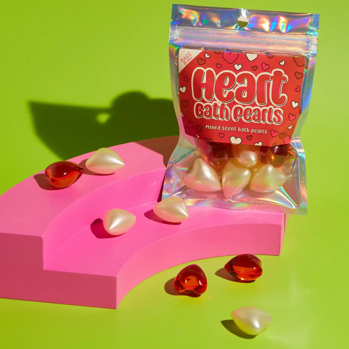 Heart bath pearls