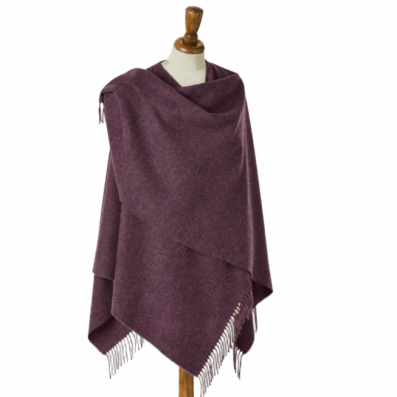 Heather merino ruana 