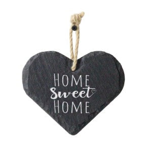 Home sweet home Welsh slate heart | Gifts of Wales