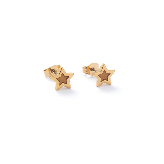 Honey gold star studs