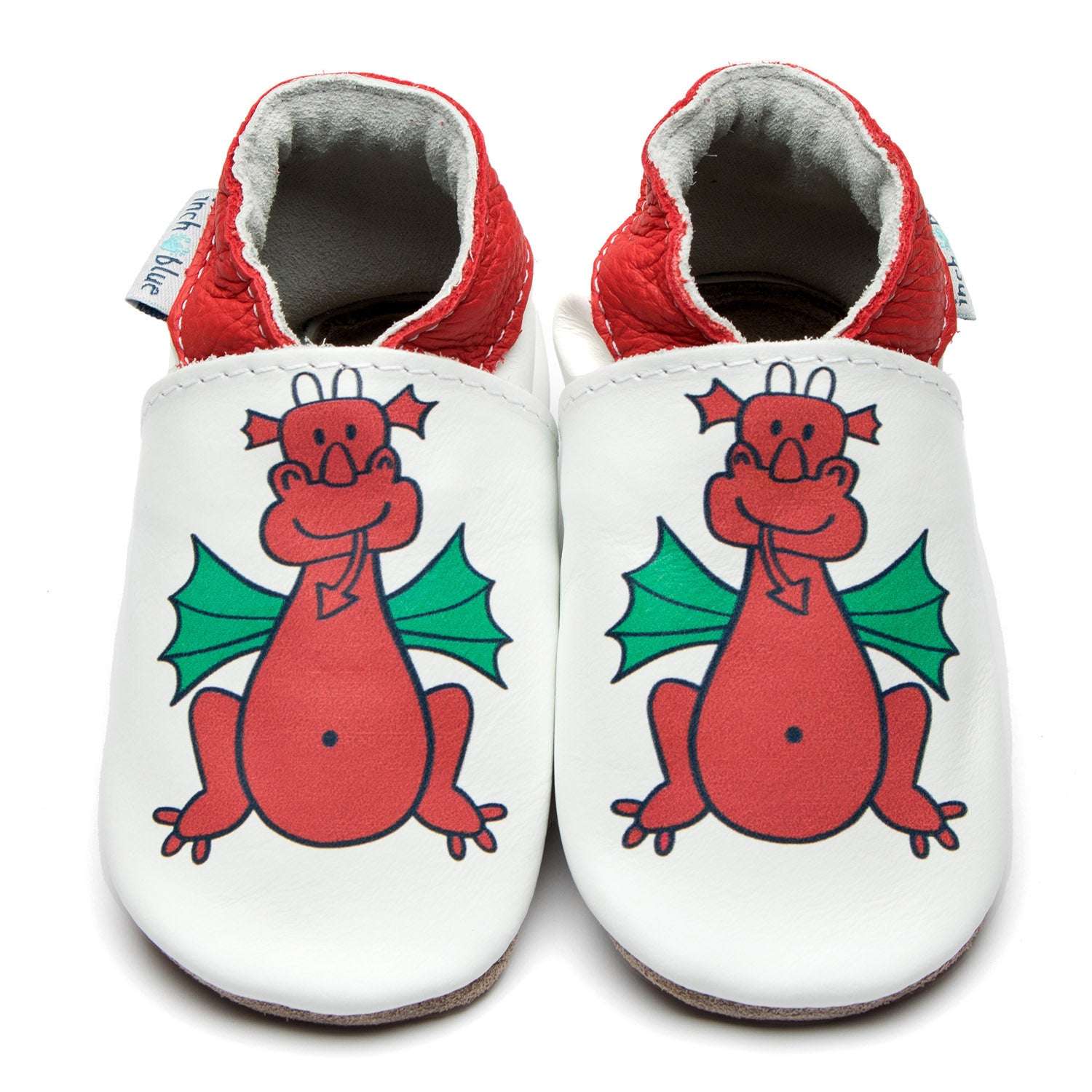 Welsh dragon baby shoes