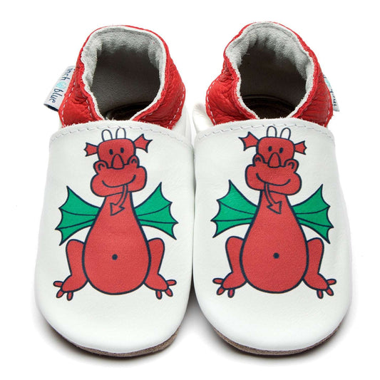 Welsh dragon baby shoes