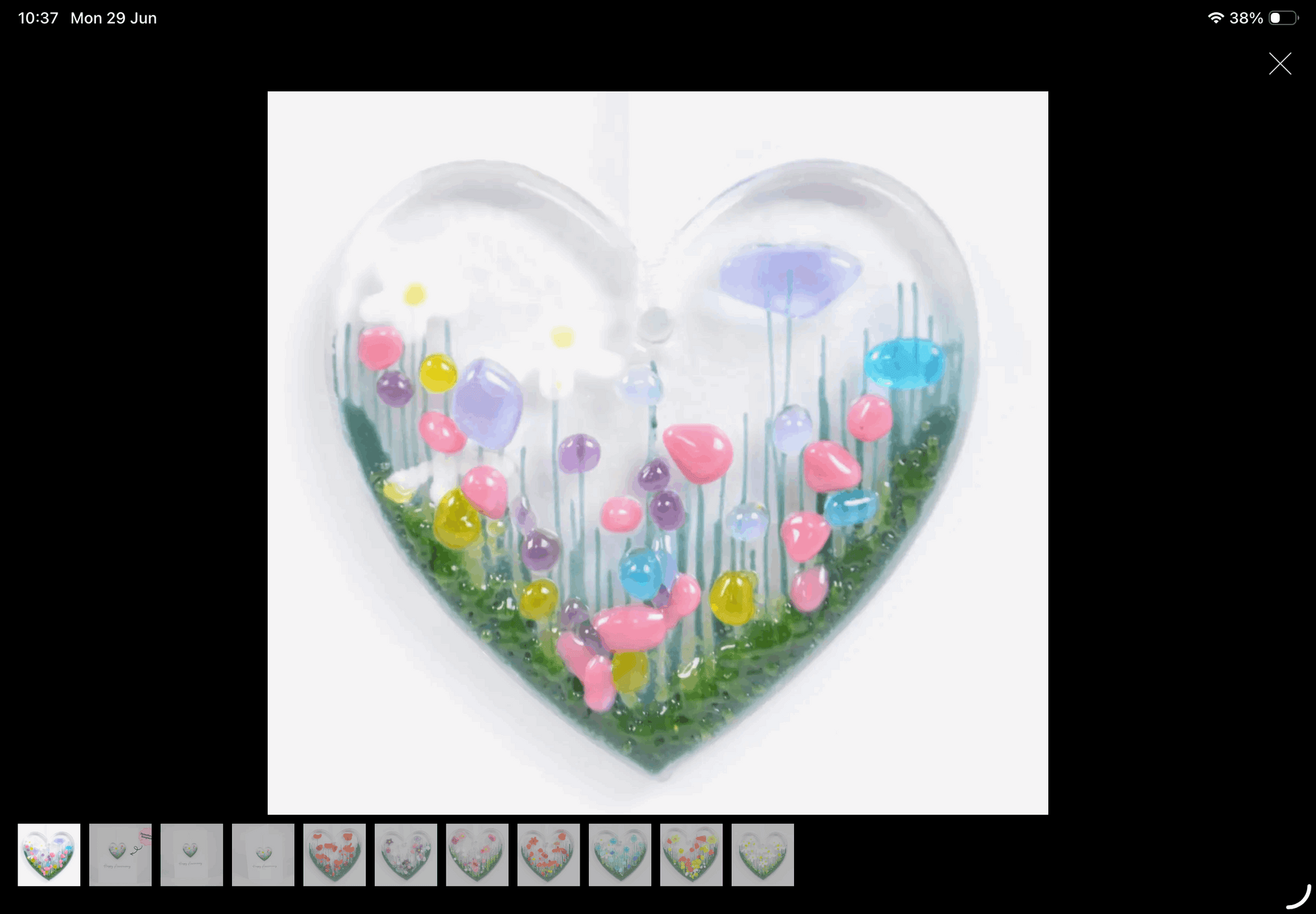 Happy anniversary card wildflower heart
