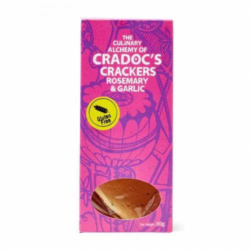 Cradocs gluten free rosemary and garlic crackers - Gifts of Wales