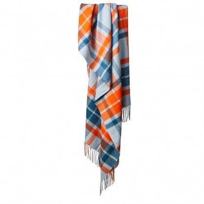 Summer check lambswool throw - Gifts of Wales