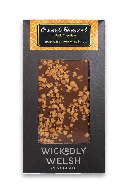 Orange and honeycomb chocolate bar - Gifts of Wales