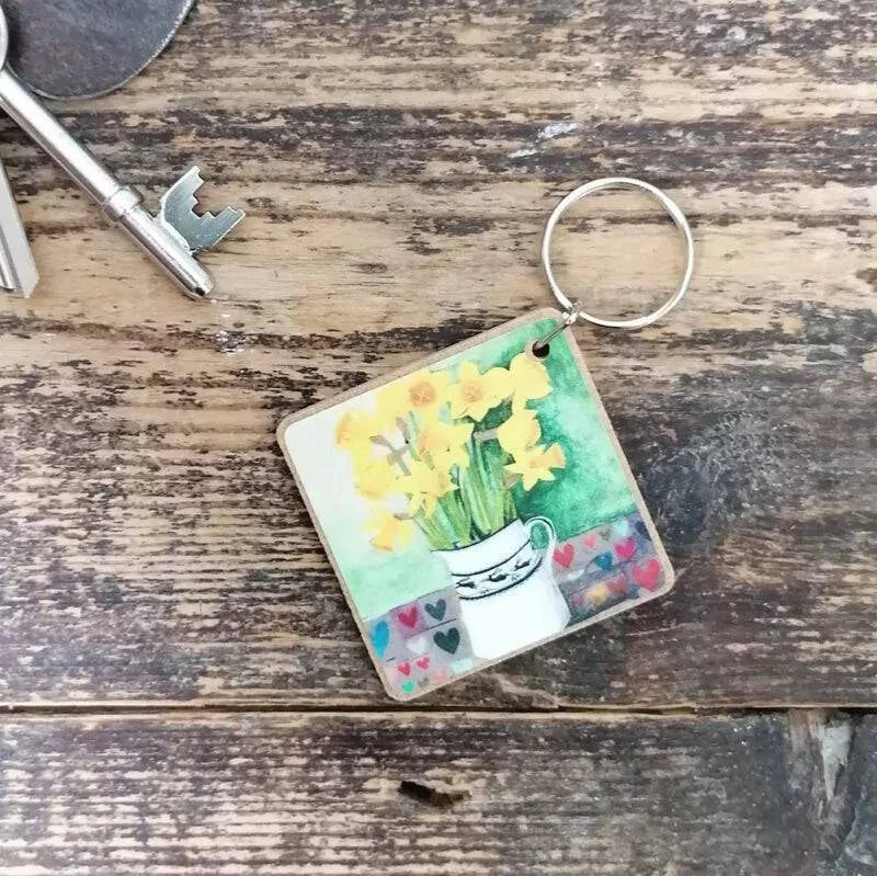 Daffodil keyring - Gifts of Wales