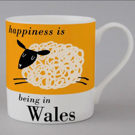 Leaping sheep mug