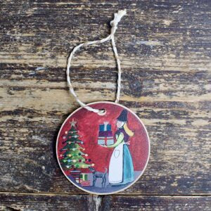 Welsh lady Christmas decoration