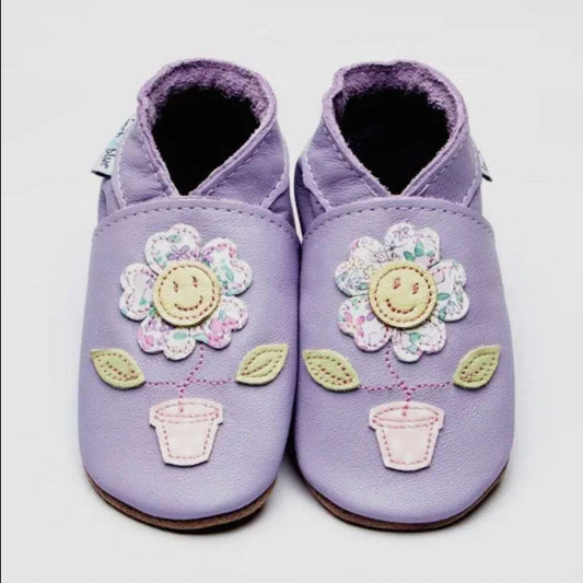 Inch Blue Flowerpot lilac shoes| Gifts of Wales