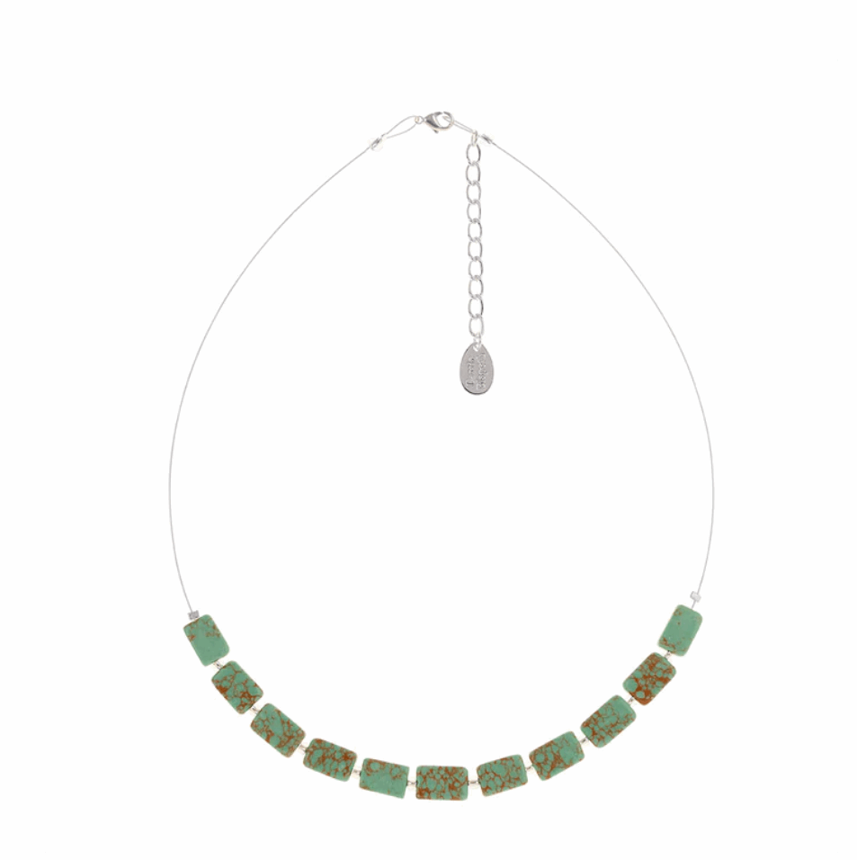 Jade mosaic necklace