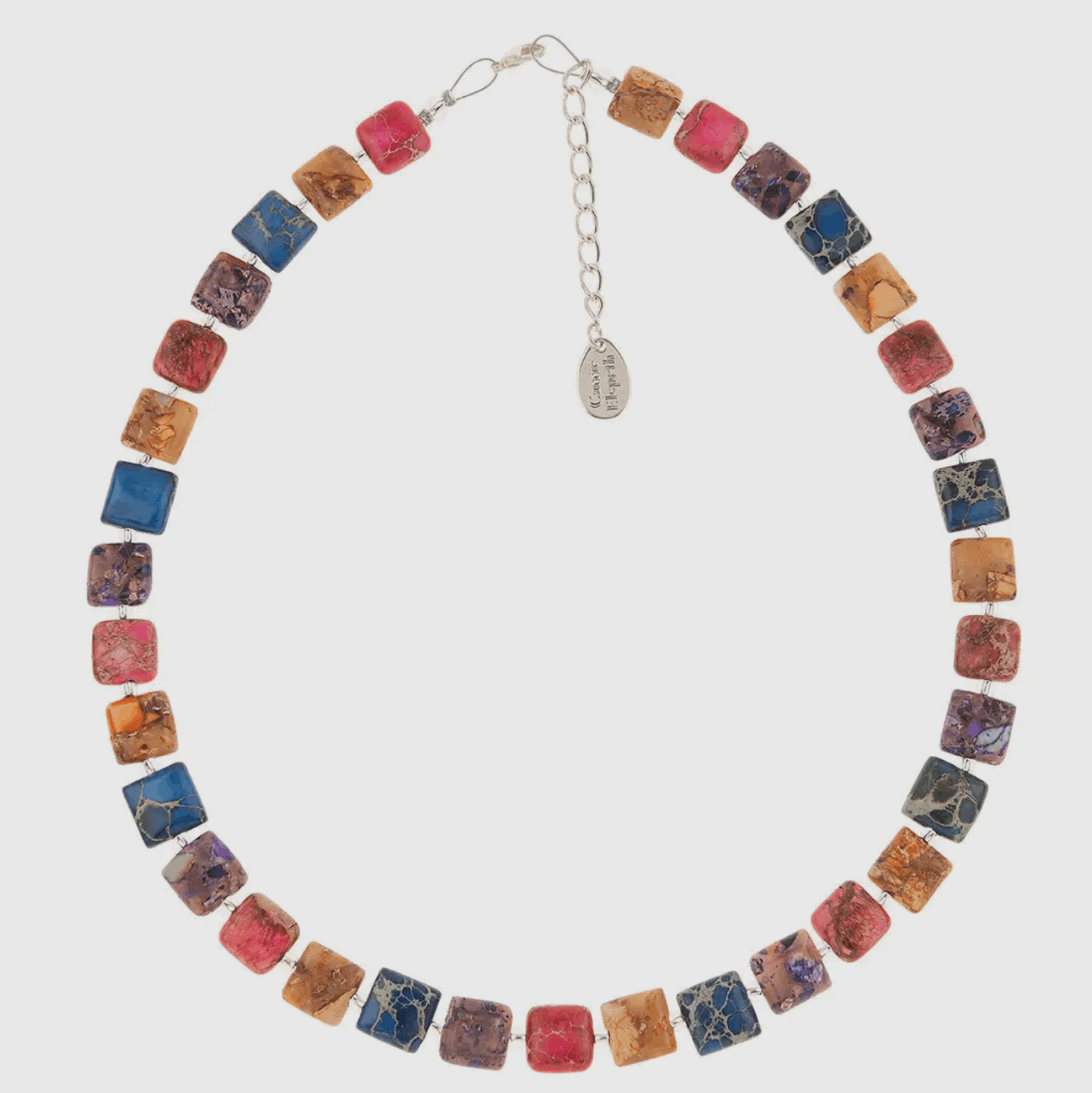 Jasper Pillows Beaded Gemstone Necklace