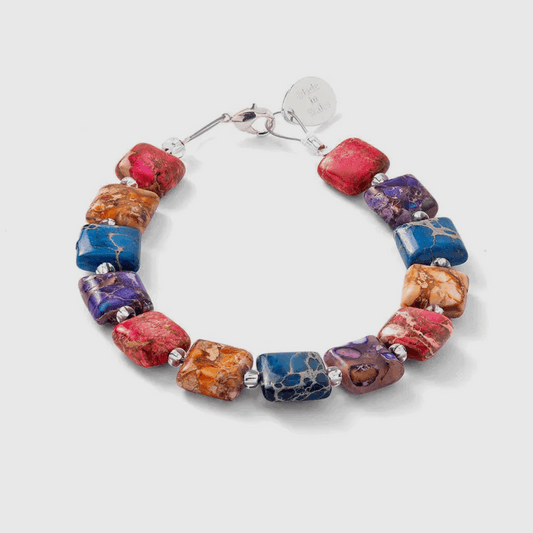 Jasper Pillows Beaded Gemstone bracelet