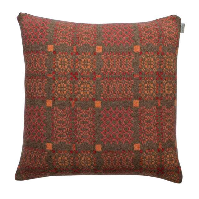 Knot garden copper oblong cushion|Gifts of Wales
