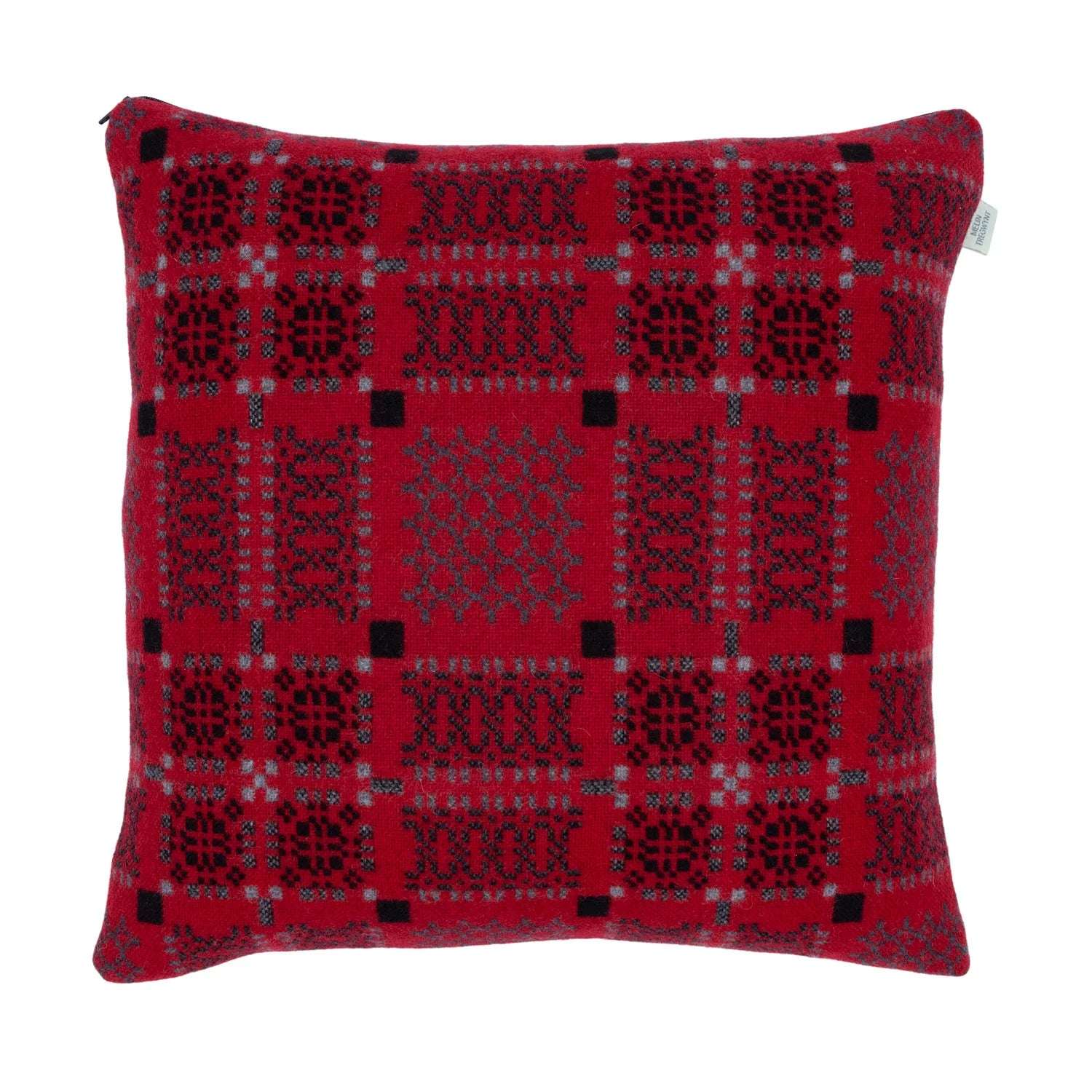 Knot garden draig cushion