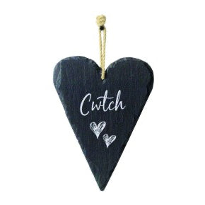 Large slate heart | cwtch | Gifts of Wales