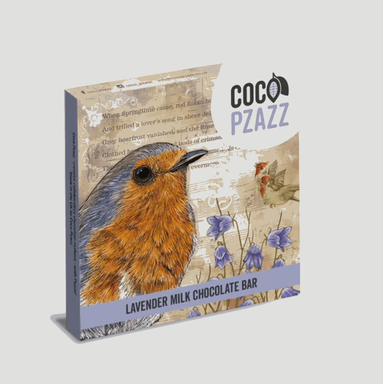 Lavender milk chocolate bar