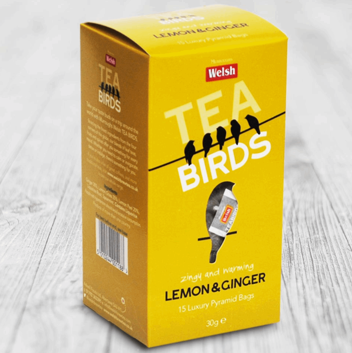 Lemon and ginger tea bags 