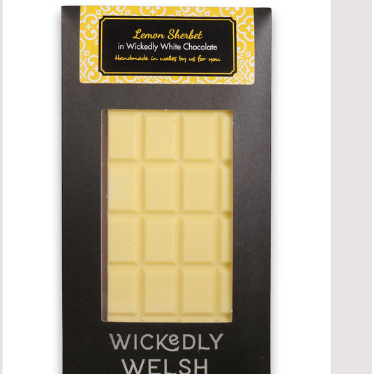 Lemon sherbet white chocolate bar