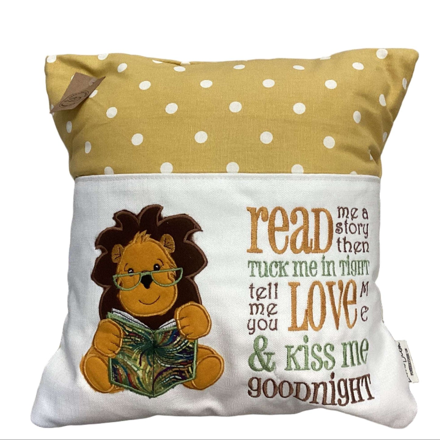 Lion reading cushion
