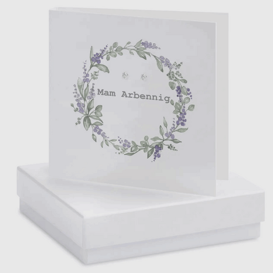 Mam arbennig earring card 