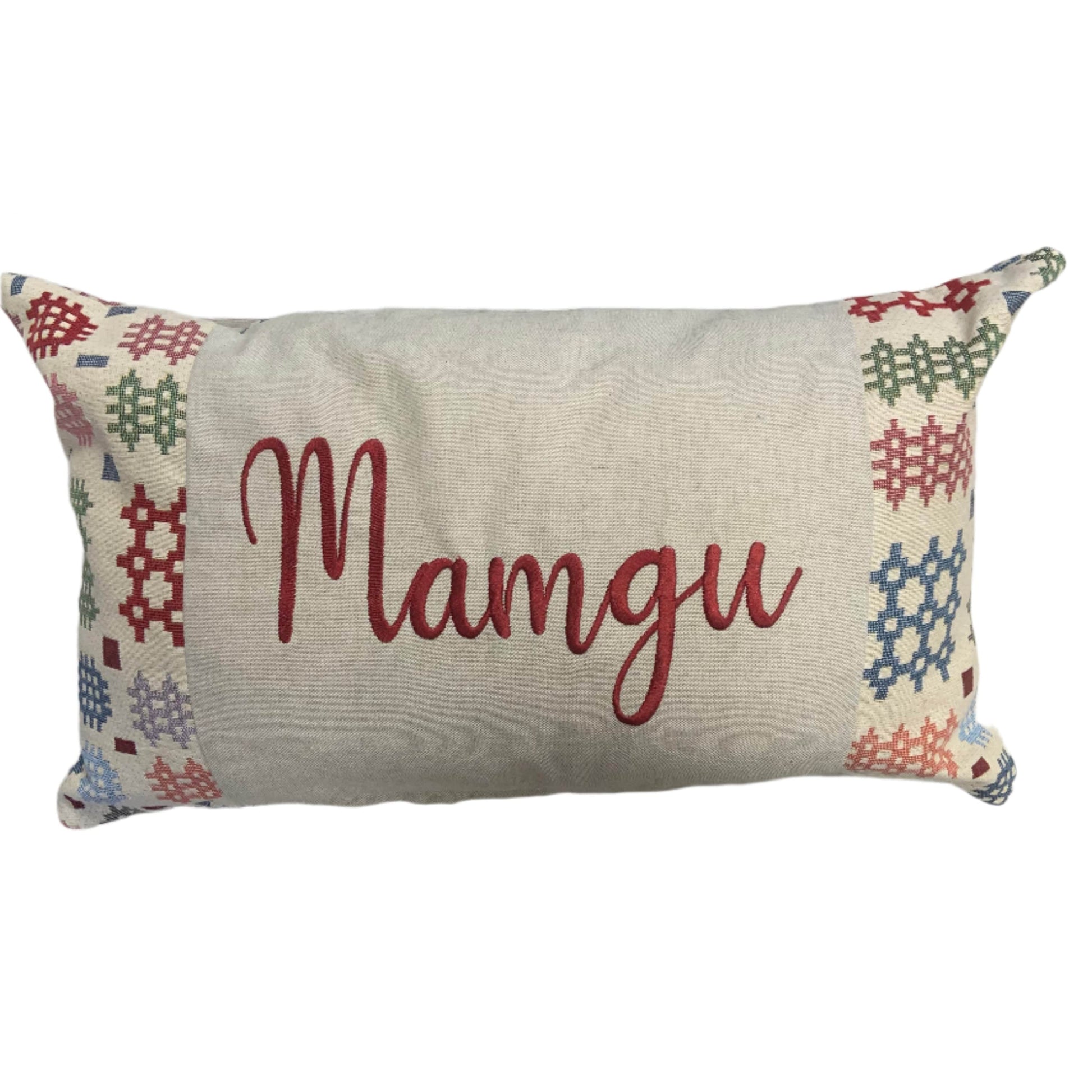 Mamgu Welsh tapestry design cushion
