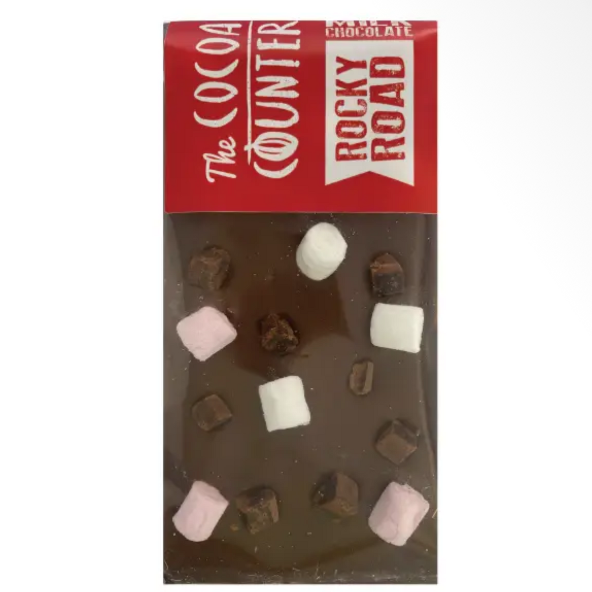 Milk chocolate rocky road bar