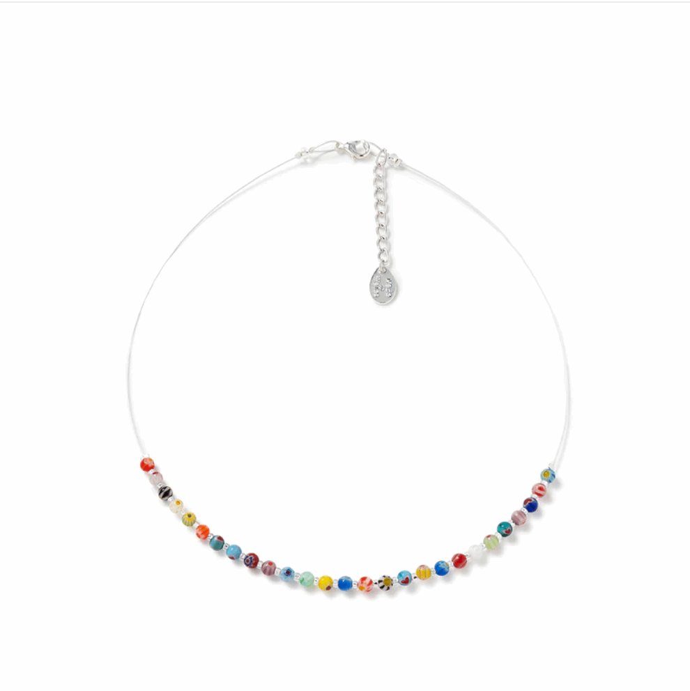 Mini millefiore links necklace