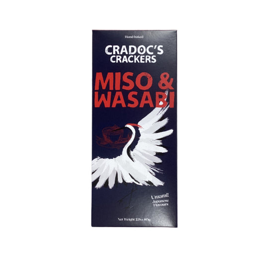 Miso and wasabi  crackers