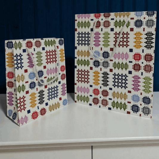Multicolour Welsh tapestry gift bag