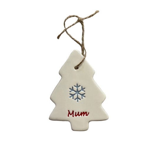 Mum Christmas tree decoration 