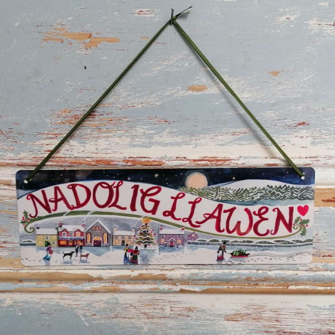 Nadolig Llawen tin sign 