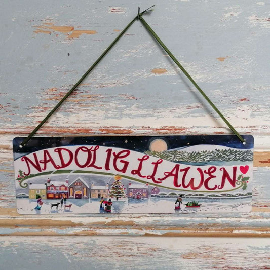 Nadolig Llawen tin sign 